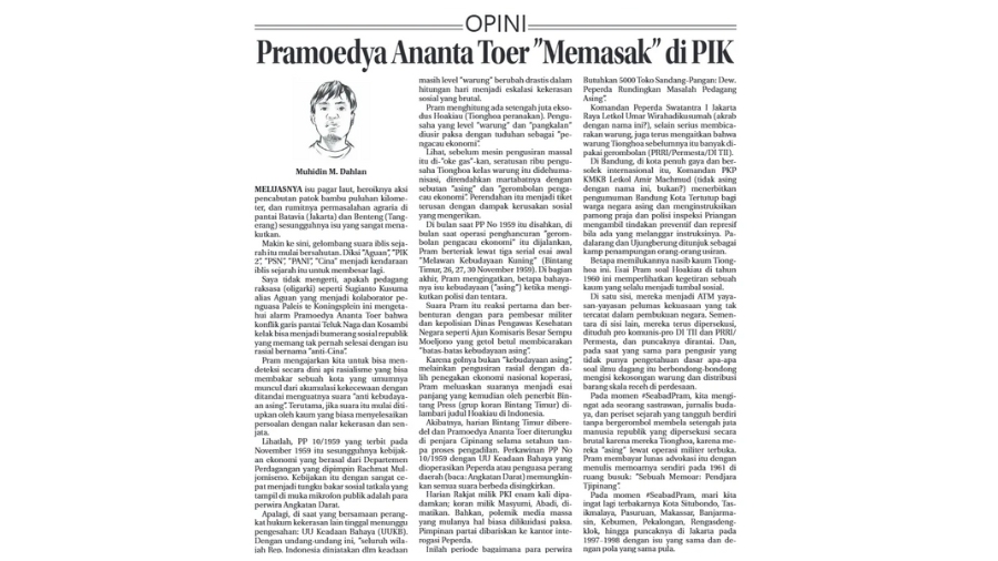 contoh artikel opini